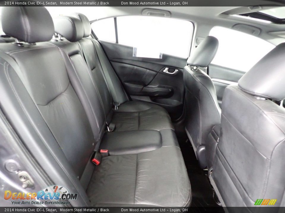Rear Seat of 2014 Honda Civic EX-L Sedan Photo #30