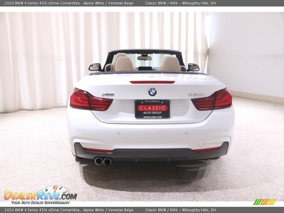 2020 BMW 4 Series 430i xDrive Convertible Alpine White / Venetian Beige Photo #22