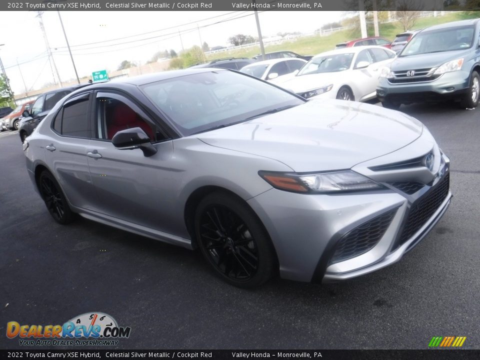 2022 Toyota Camry XSE Hybrid Celestial Silver Metallic / Cockpit Red Photo #6