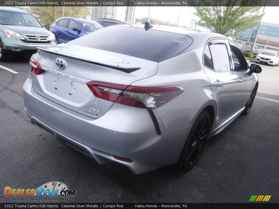 2022 Toyota Camry XSE Hybrid Celestial Silver Metallic / Cockpit Red Photo #7