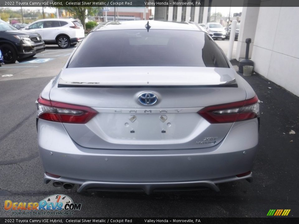 2022 Toyota Camry XSE Hybrid Celestial Silver Metallic / Cockpit Red Photo #9