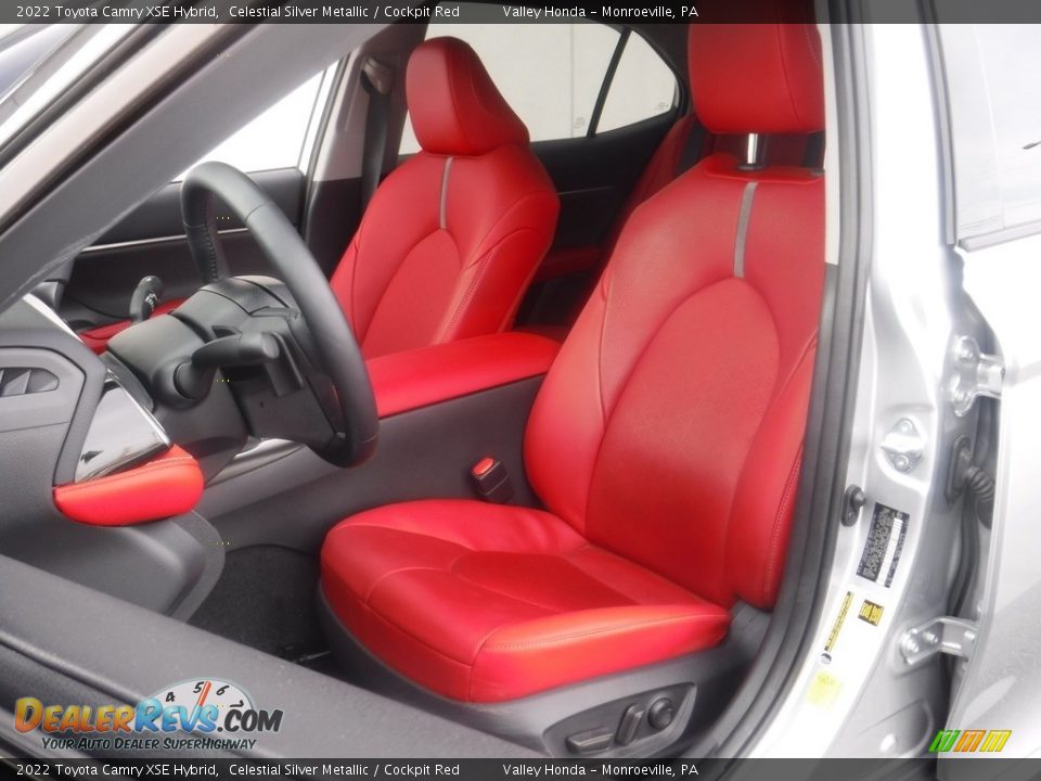 2022 Toyota Camry XSE Hybrid Celestial Silver Metallic / Cockpit Red Photo #16