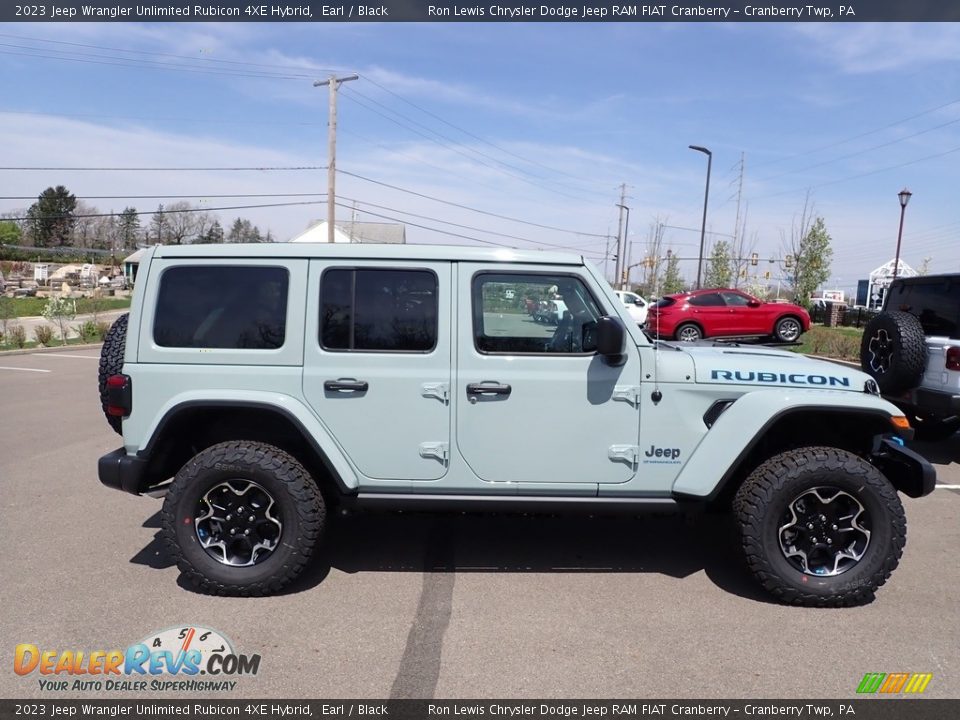 2023 Jeep Wrangler Unlimited Rubicon 4XE Hybrid Earl / Black Photo #6