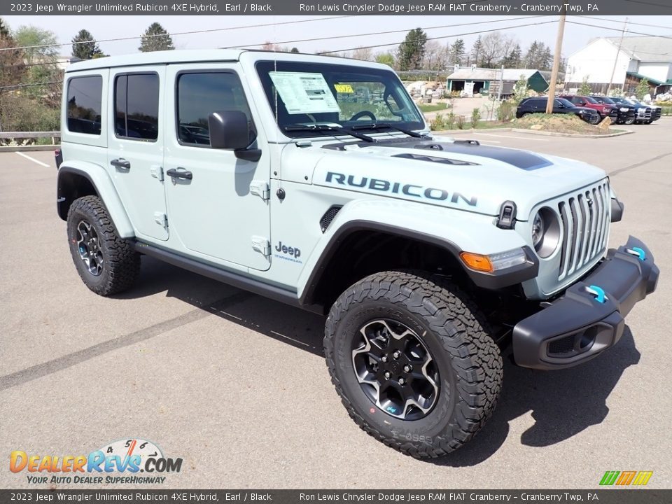 2023 Jeep Wrangler Unlimited Rubicon 4XE Hybrid Earl / Black Photo #7