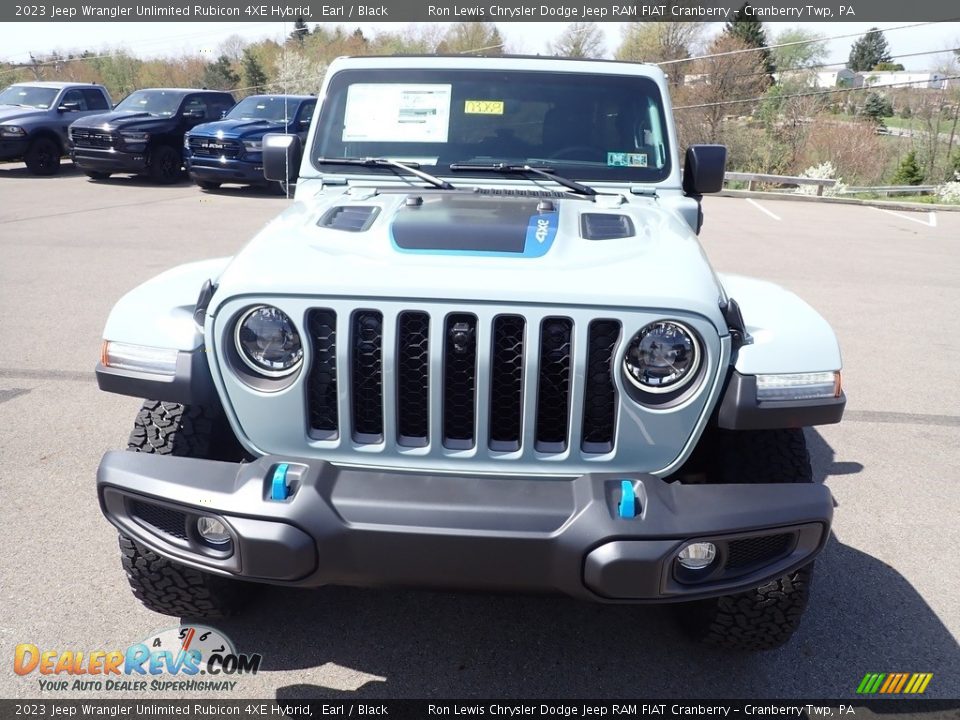 2023 Jeep Wrangler Unlimited Rubicon 4XE Hybrid Earl / Black Photo #8