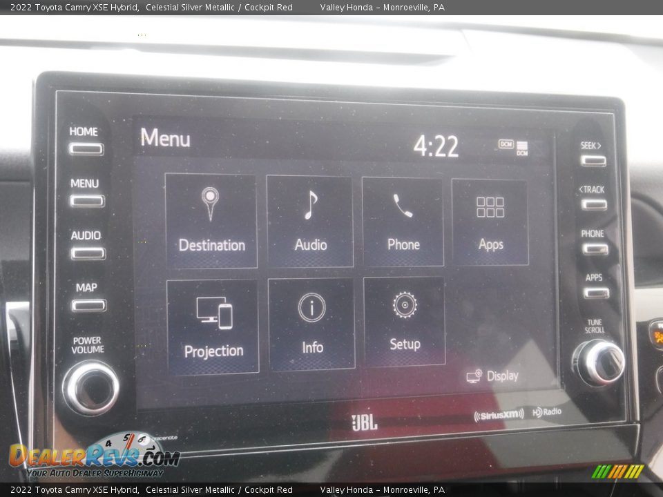 2022 Toyota Camry XSE Hybrid Celestial Silver Metallic / Cockpit Red Photo #24