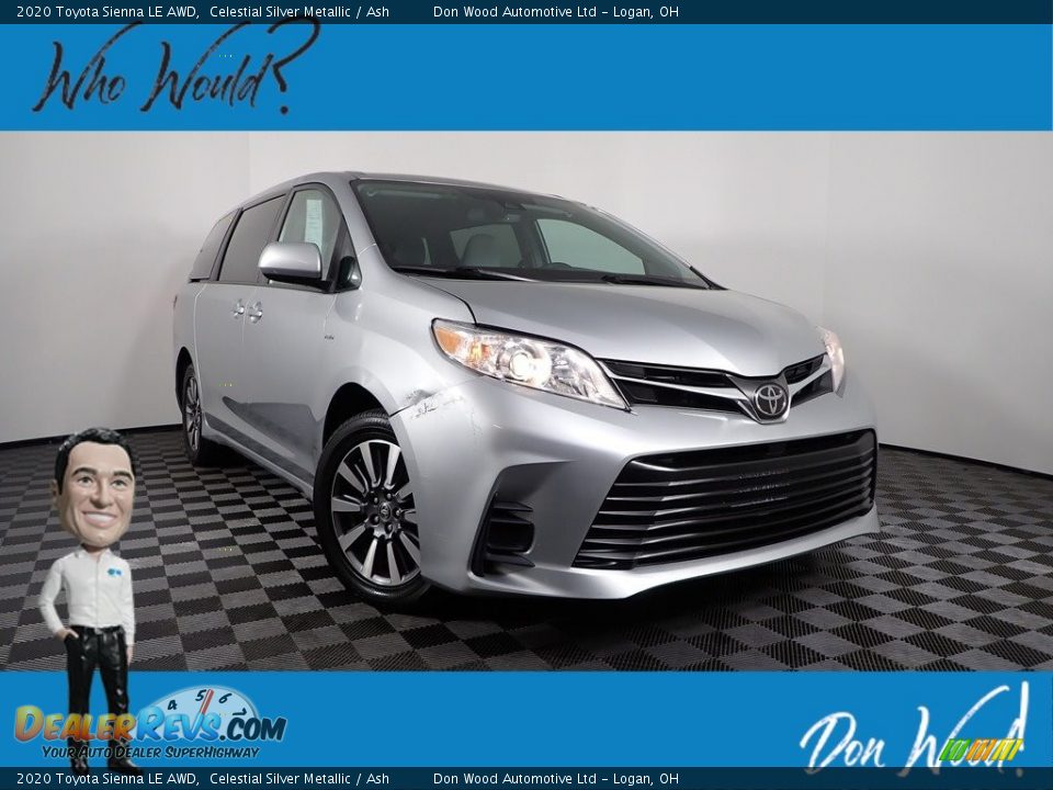 2020 Toyota Sienna LE AWD Celestial Silver Metallic / Ash Photo #1