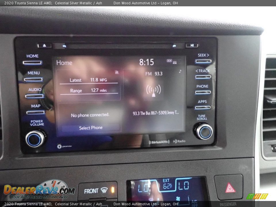 2020 Toyota Sienna LE AWD Celestial Silver Metallic / Ash Photo #2