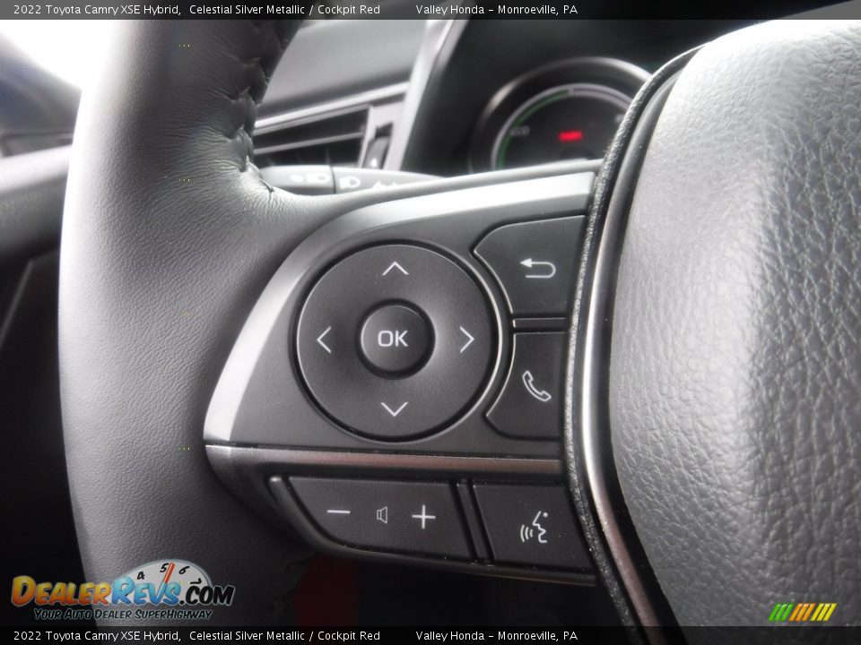 2022 Toyota Camry XSE Hybrid Celestial Silver Metallic / Cockpit Red Photo #28