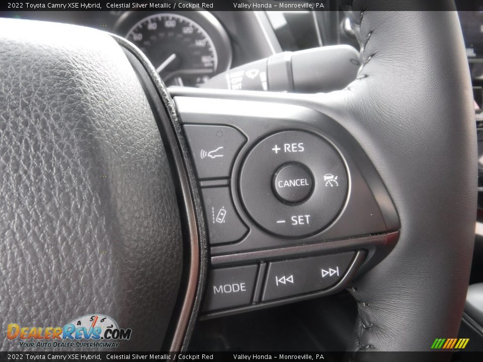 2022 Toyota Camry XSE Hybrid Celestial Silver Metallic / Cockpit Red Photo #29