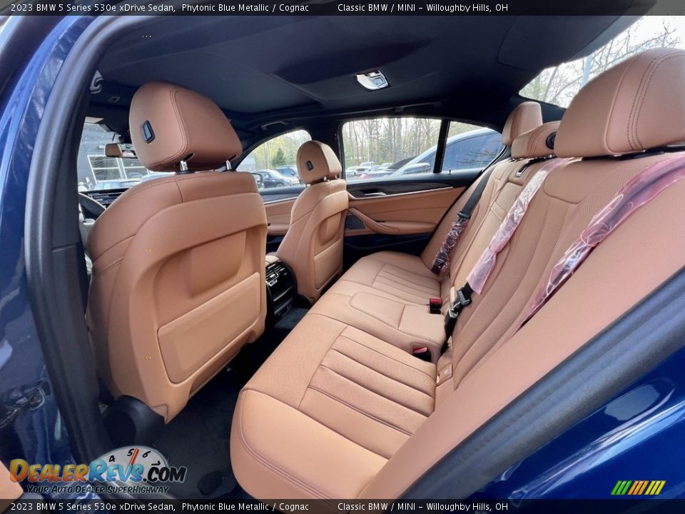 Rear Seat of 2023 BMW 5 Series 530e xDrive Sedan Photo #4