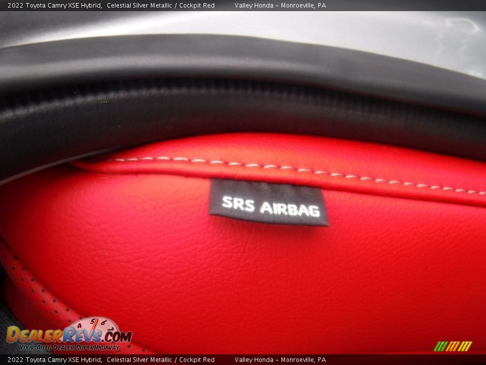 2022 Toyota Camry XSE Hybrid Celestial Silver Metallic / Cockpit Red Photo #33