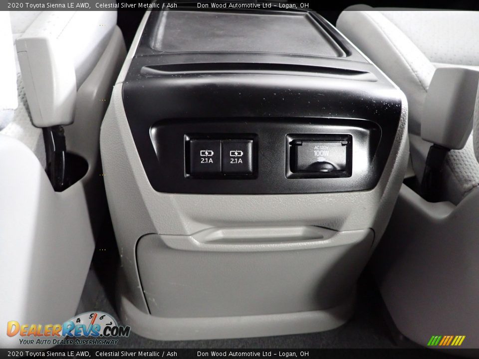 2020 Toyota Sienna LE AWD Celestial Silver Metallic / Ash Photo #24