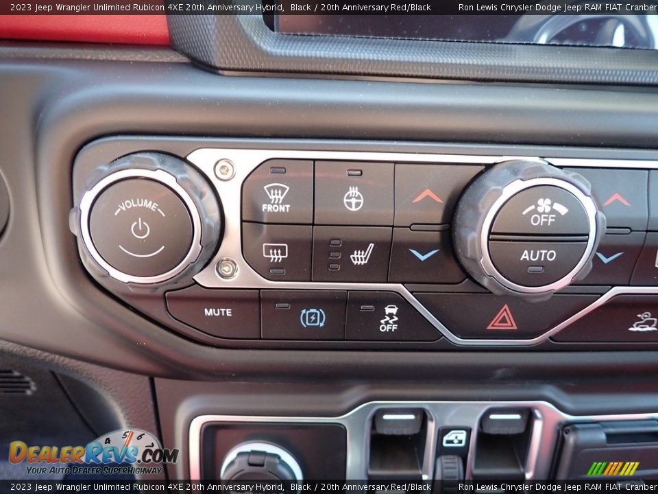 Controls of 2023 Jeep Wrangler Unlimited Rubicon 4XE 20th Anniversary Hybrid Photo #19