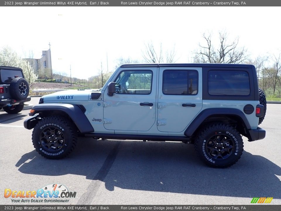 2023 Jeep Wrangler Unlimited Willys 4XE Hybrid Earl / Black Photo #2