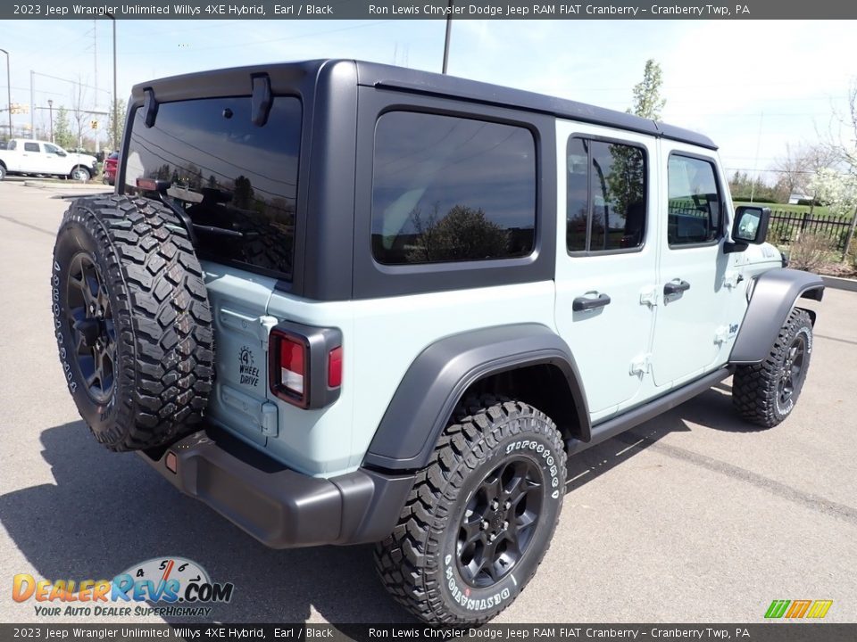 2023 Jeep Wrangler Unlimited Willys 4XE Hybrid Earl / Black Photo #5
