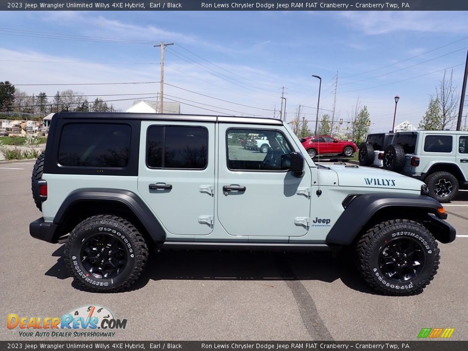2023 Jeep Wrangler Unlimited Willys 4XE Hybrid Earl / Black Photo #6