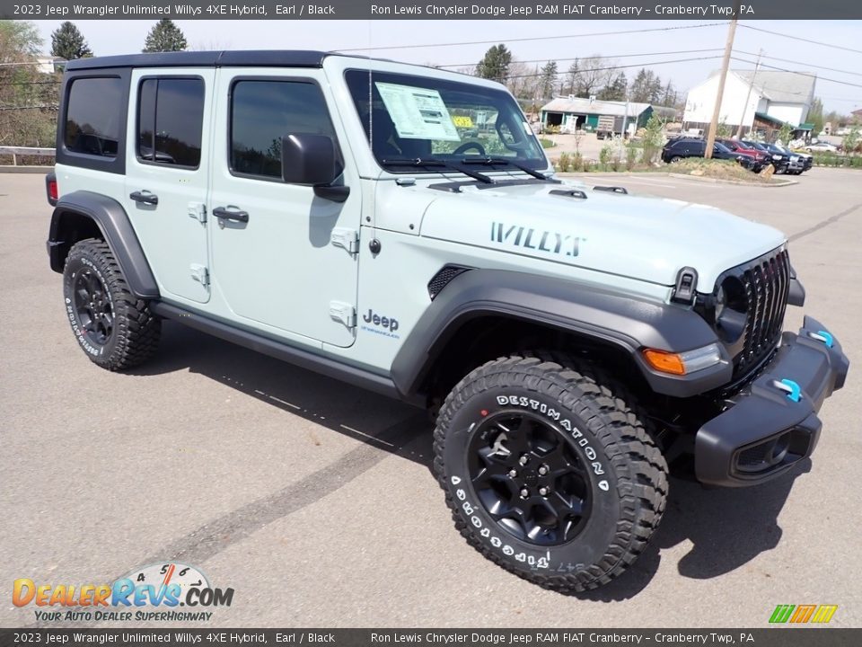2023 Jeep Wrangler Unlimited Willys 4XE Hybrid Earl / Black Photo #7