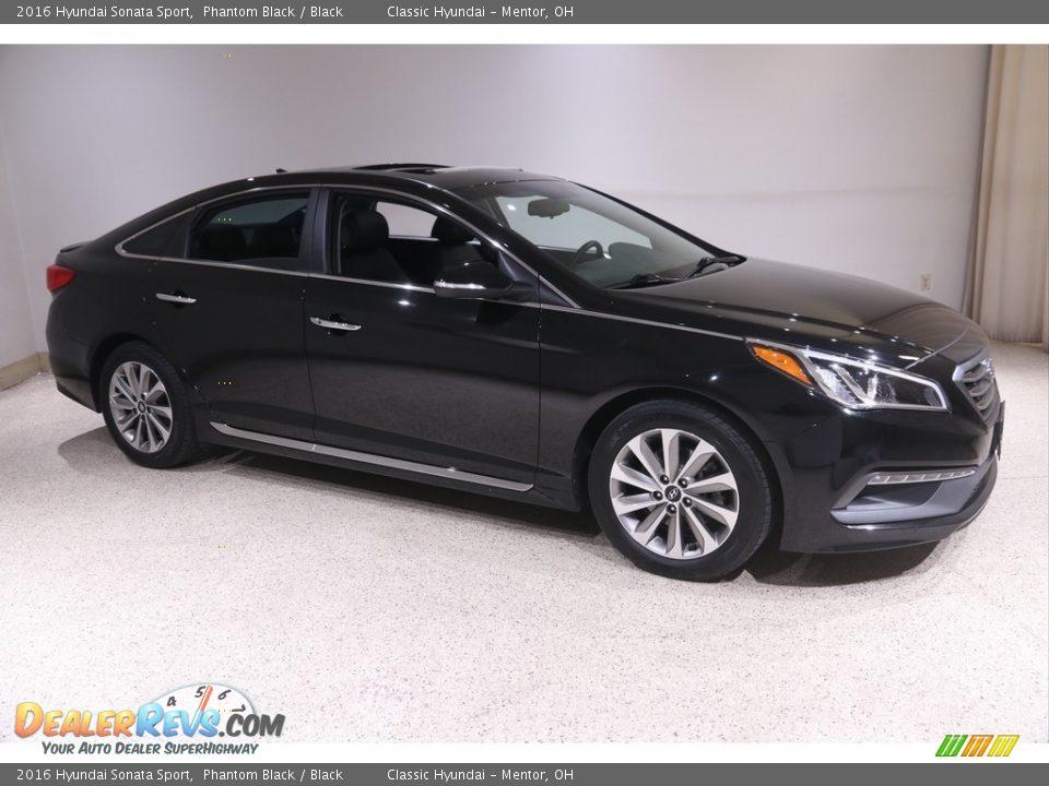 2016 Hyundai Sonata Sport Phantom Black / Black Photo #1