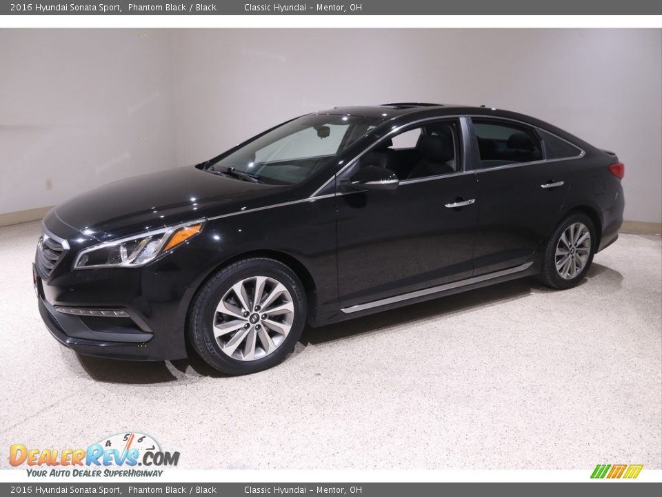 2016 Hyundai Sonata Sport Phantom Black / Black Photo #3