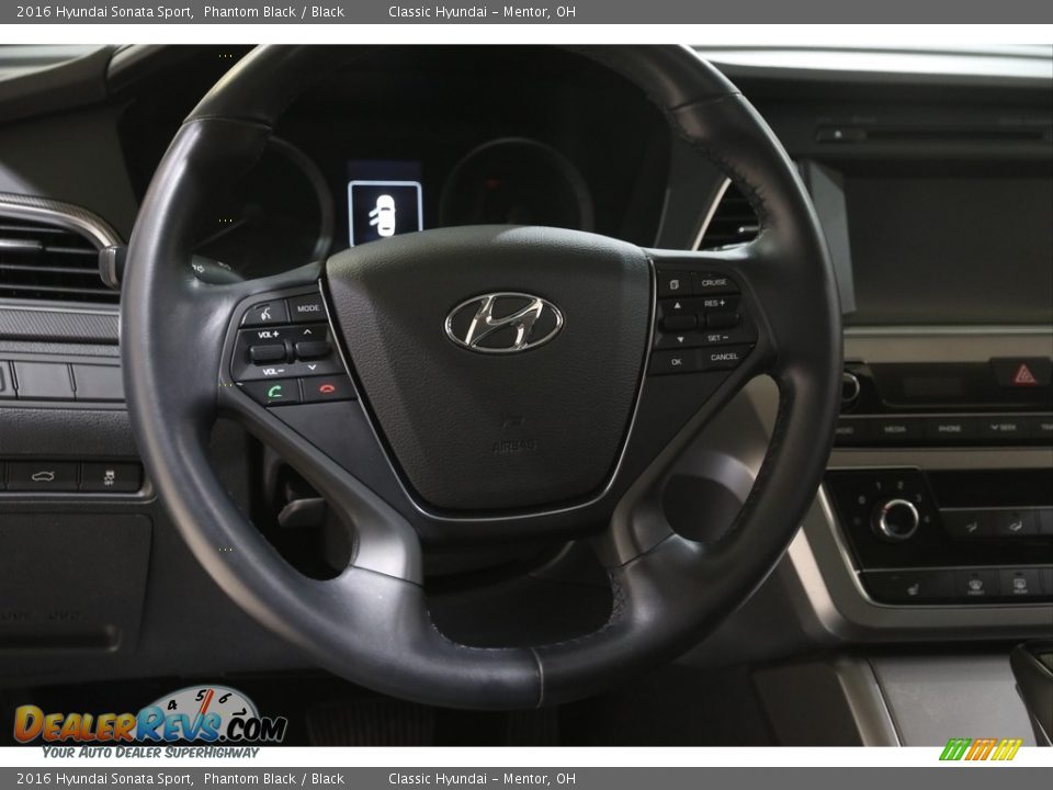 2016 Hyundai Sonata Sport Phantom Black / Black Photo #7