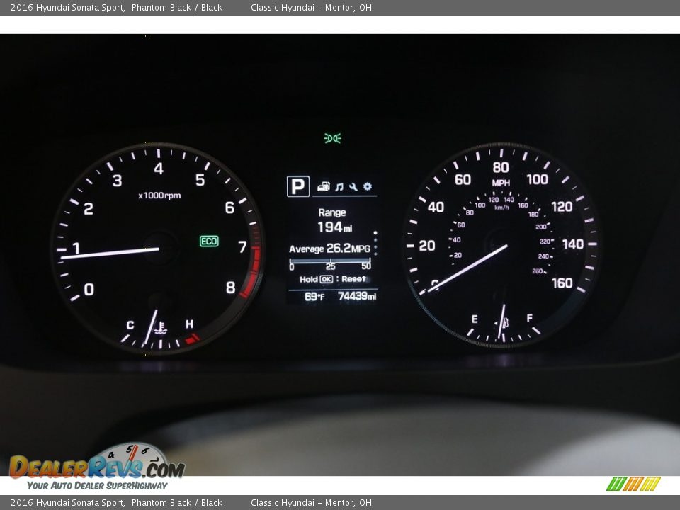 2016 Hyundai Sonata Sport Phantom Black / Black Photo #8