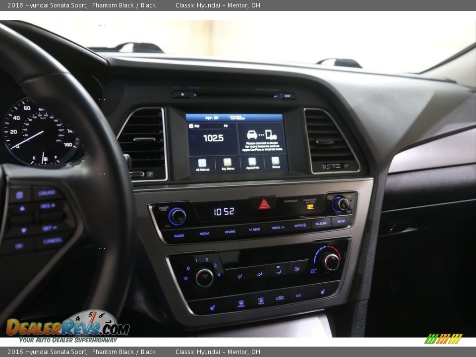 2016 Hyundai Sonata Sport Phantom Black / Black Photo #9