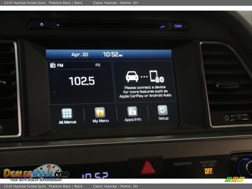 2016 Hyundai Sonata Sport Phantom Black / Black Photo #10