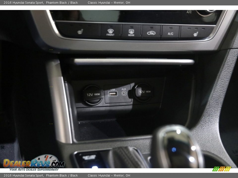 2016 Hyundai Sonata Sport Phantom Black / Black Photo #14