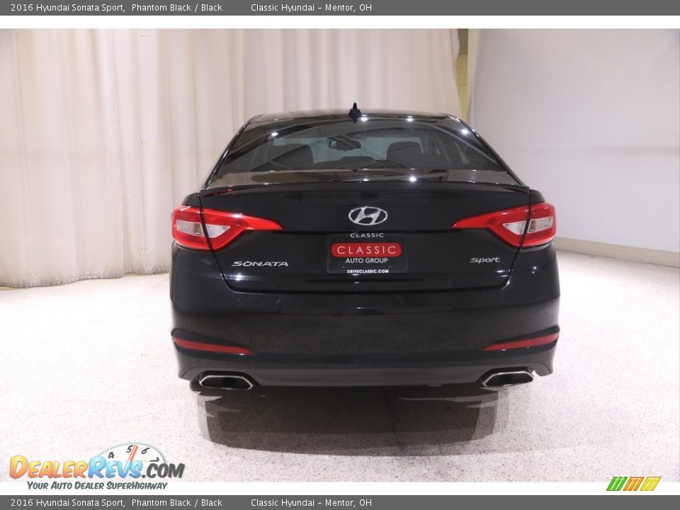 2016 Hyundai Sonata Sport Phantom Black / Black Photo #18
