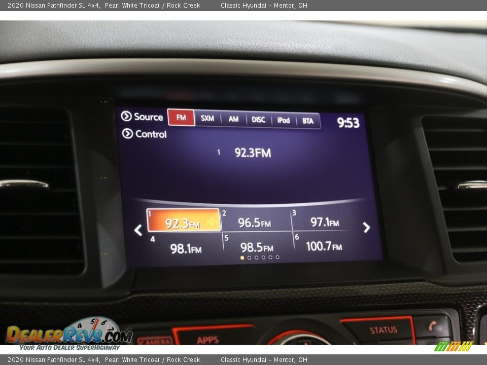 2020 Nissan Pathfinder SL 4x4 Pearl White Tricoat / Rock Creek Photo #12