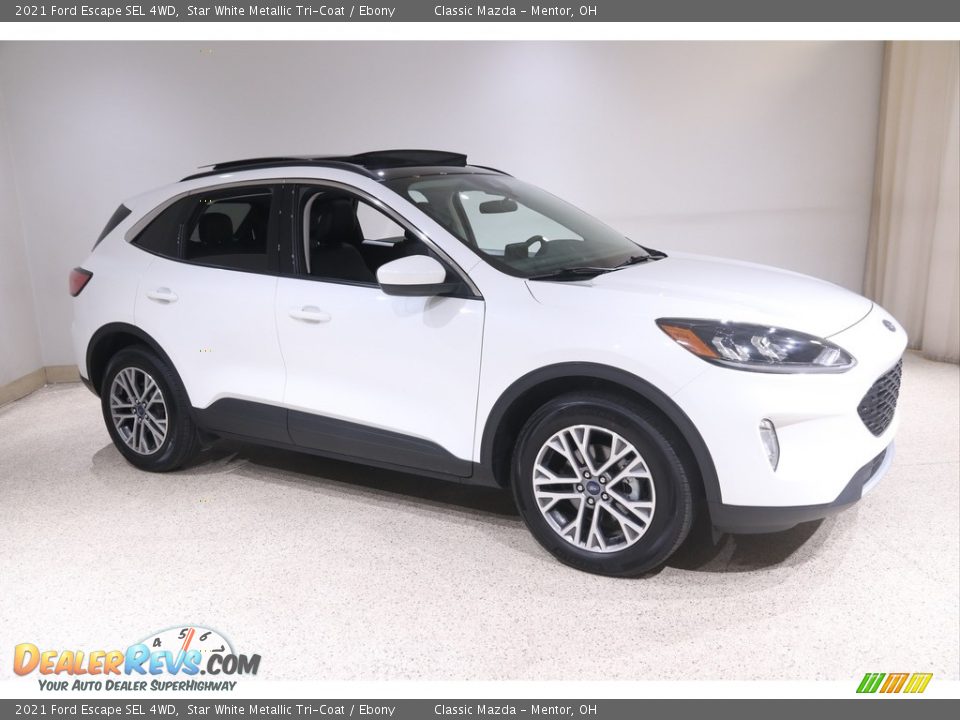 2021 Ford Escape SEL 4WD Star White Metallic Tri-Coat / Ebony Photo #1