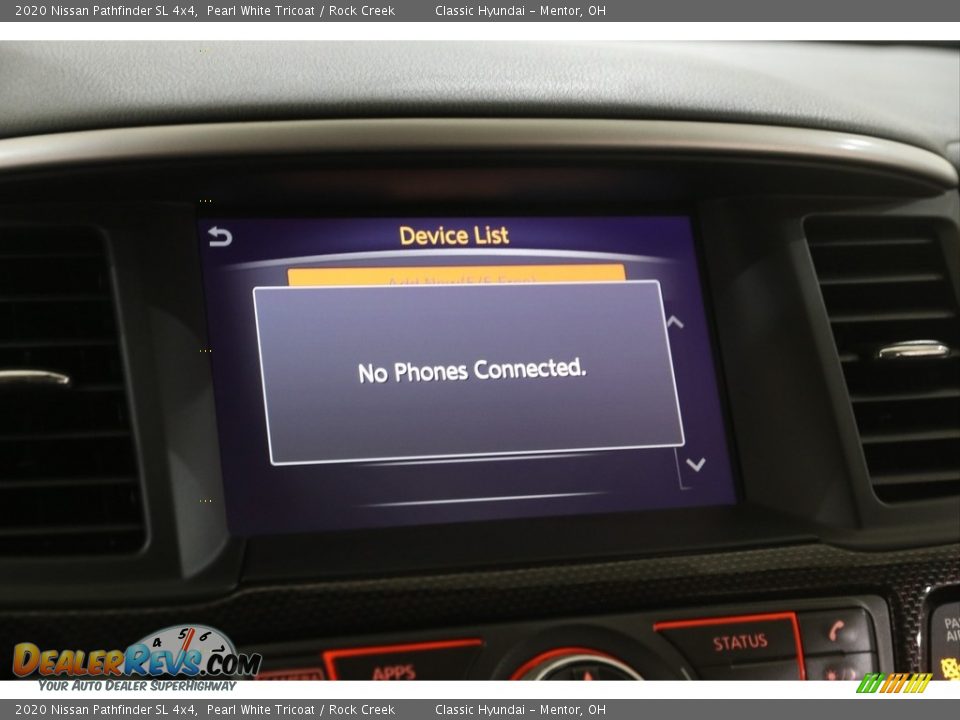 2020 Nissan Pathfinder SL 4x4 Pearl White Tricoat / Rock Creek Photo #13