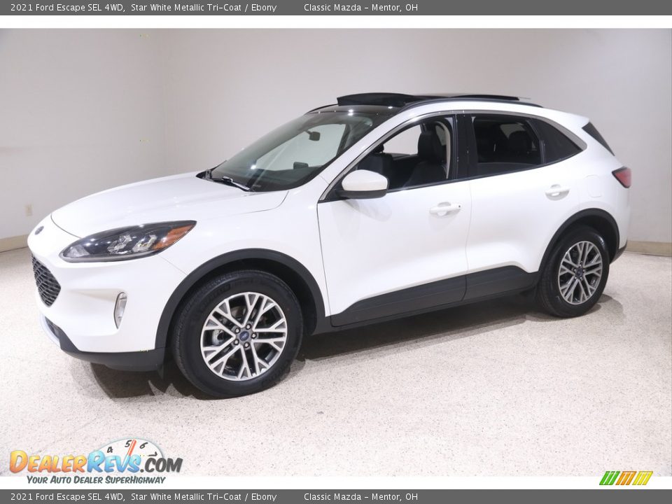2021 Ford Escape SEL 4WD Star White Metallic Tri-Coat / Ebony Photo #3