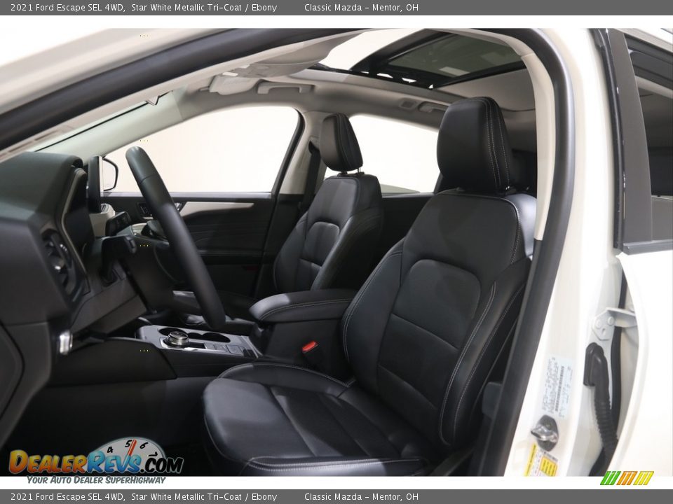 2021 Ford Escape SEL 4WD Star White Metallic Tri-Coat / Ebony Photo #6