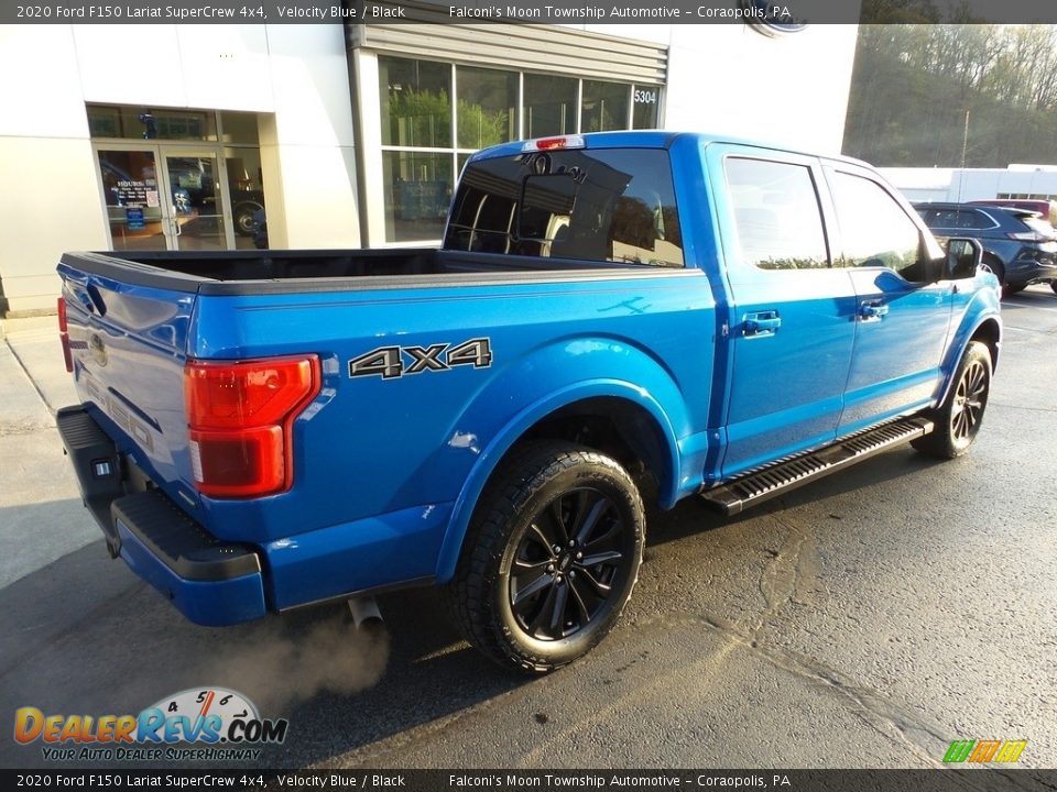 2020 Ford F150 Lariat SuperCrew 4x4 Velocity Blue / Black Photo #2