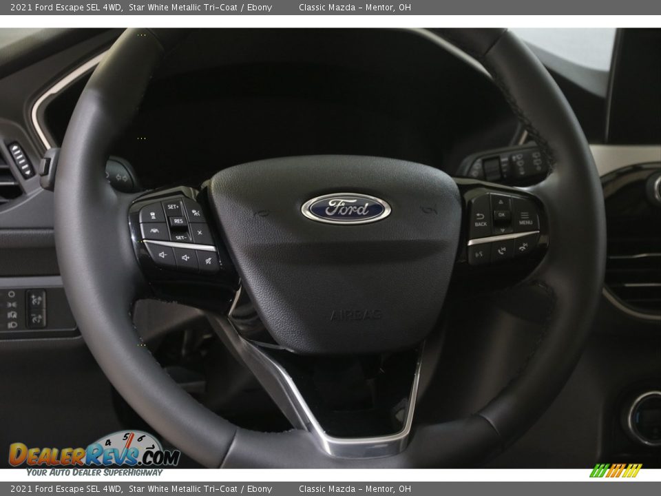 2021 Ford Escape SEL 4WD Star White Metallic Tri-Coat / Ebony Photo #8