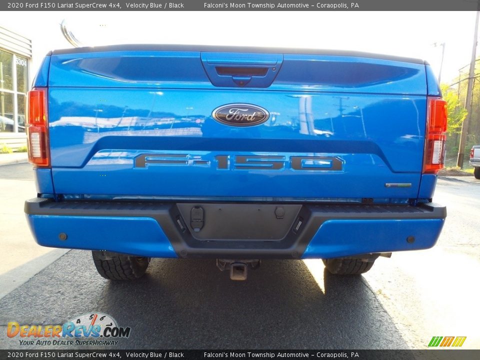 2020 Ford F150 Lariat SuperCrew 4x4 Velocity Blue / Black Photo #3