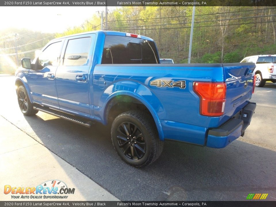 2020 Ford F150 Lariat SuperCrew 4x4 Velocity Blue / Black Photo #4