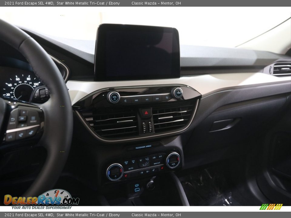2021 Ford Escape SEL 4WD Star White Metallic Tri-Coat / Ebony Photo #10
