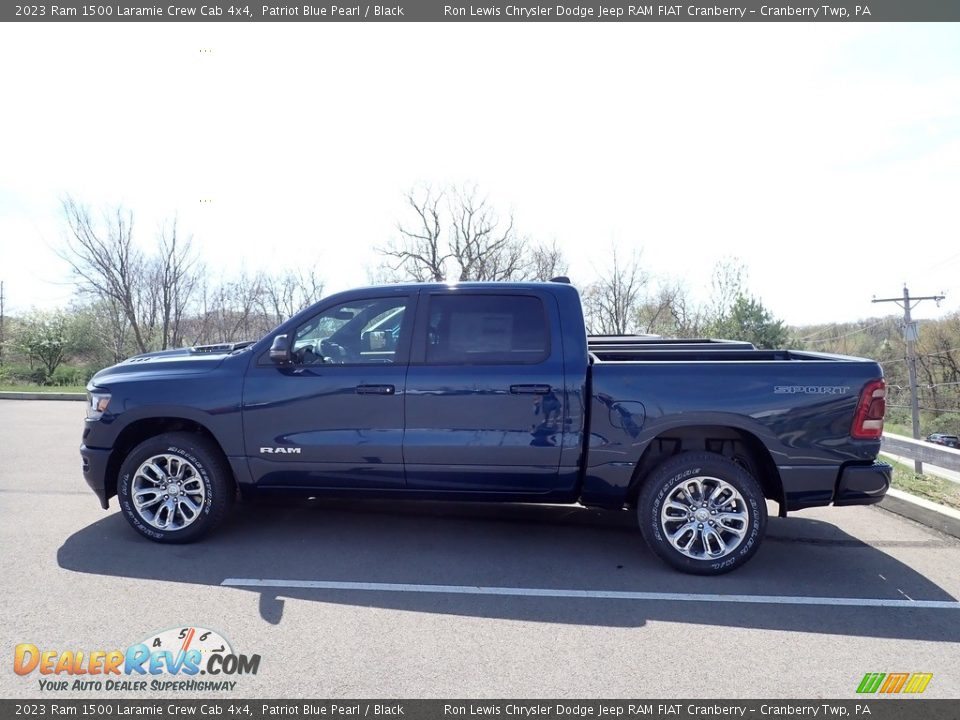 2023 Ram 1500 Laramie Crew Cab 4x4 Patriot Blue Pearl / Black Photo #4
