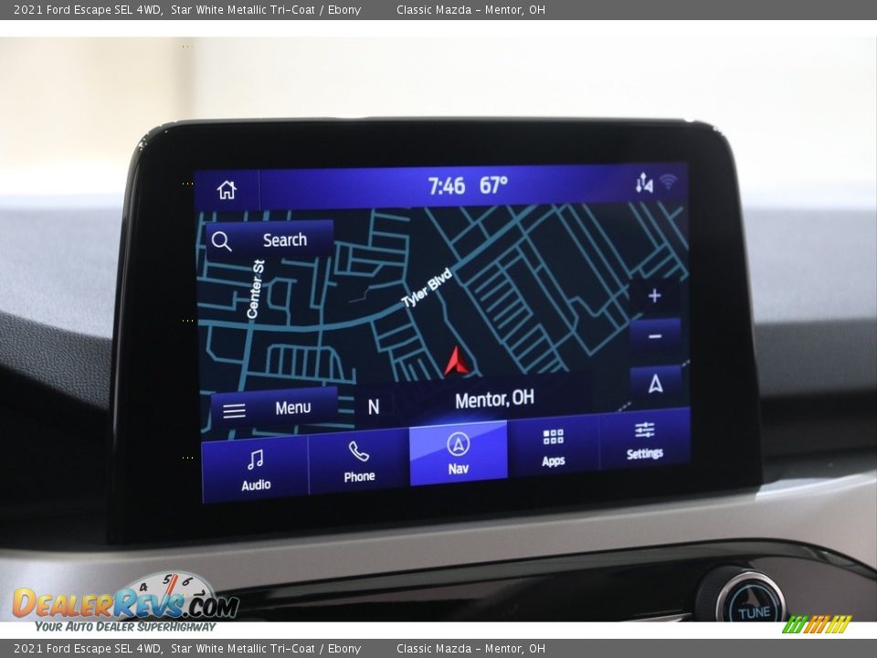 2021 Ford Escape SEL 4WD Star White Metallic Tri-Coat / Ebony Photo #12