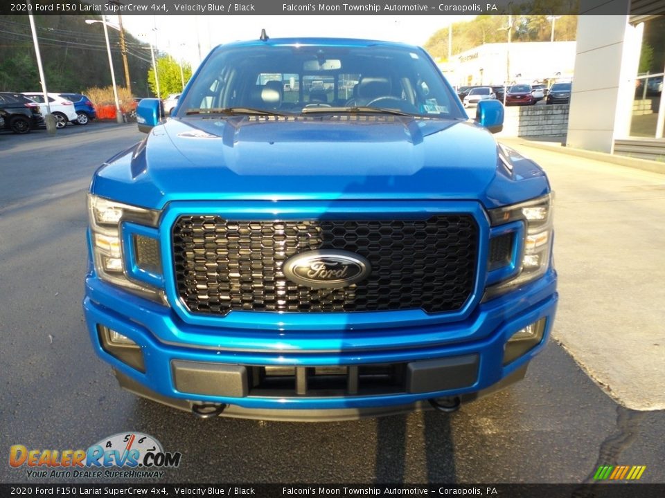 2020 Ford F150 Lariat SuperCrew 4x4 Velocity Blue / Black Photo #7