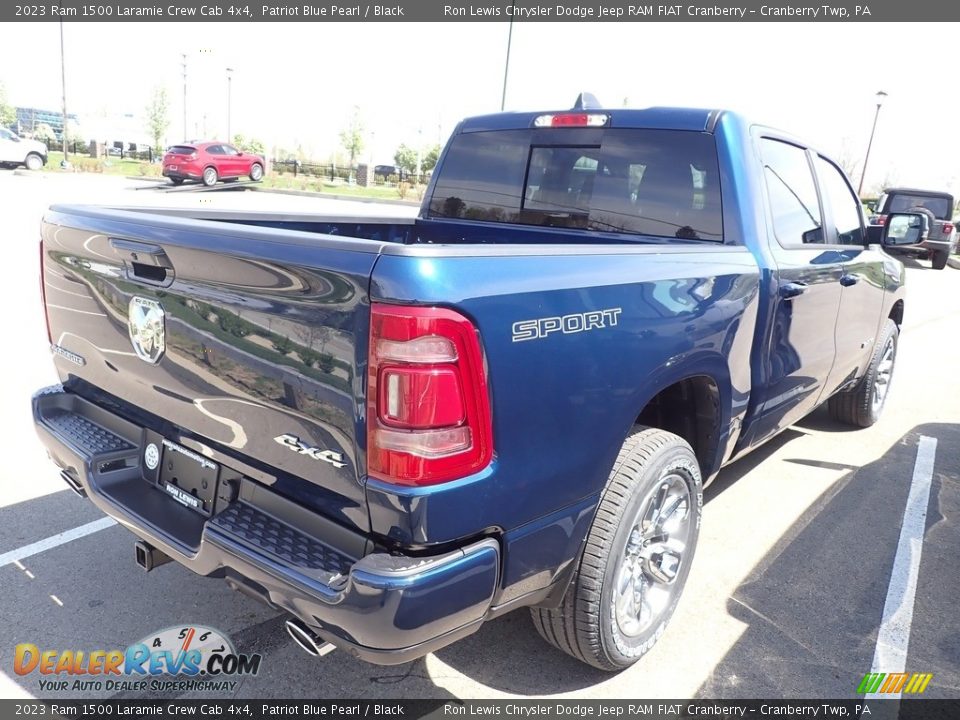2023 Ram 1500 Laramie Crew Cab 4x4 Patriot Blue Pearl / Black Photo #8