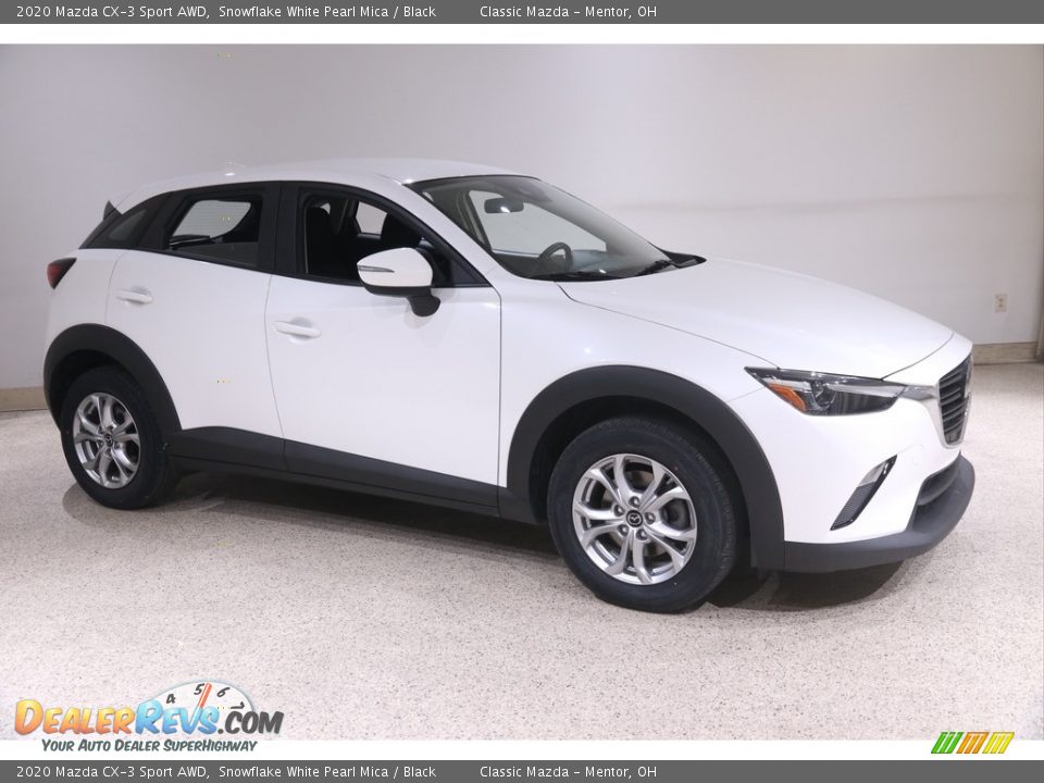 2020 Mazda CX-3 Sport AWD Snowflake White Pearl Mica / Black Photo #1