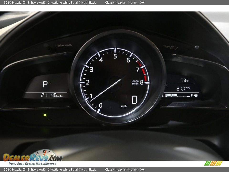 2020 Mazda CX-3 Sport AWD Snowflake White Pearl Mica / Black Photo #8
