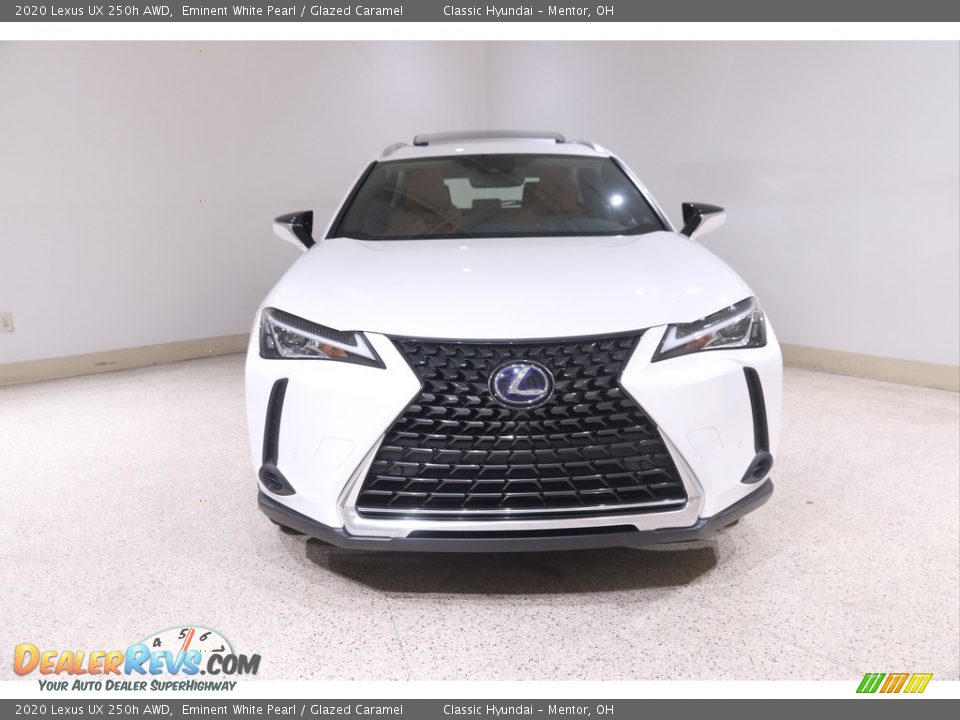 2020 Lexus UX 250h AWD Eminent White Pearl / Glazed Caramel Photo #2