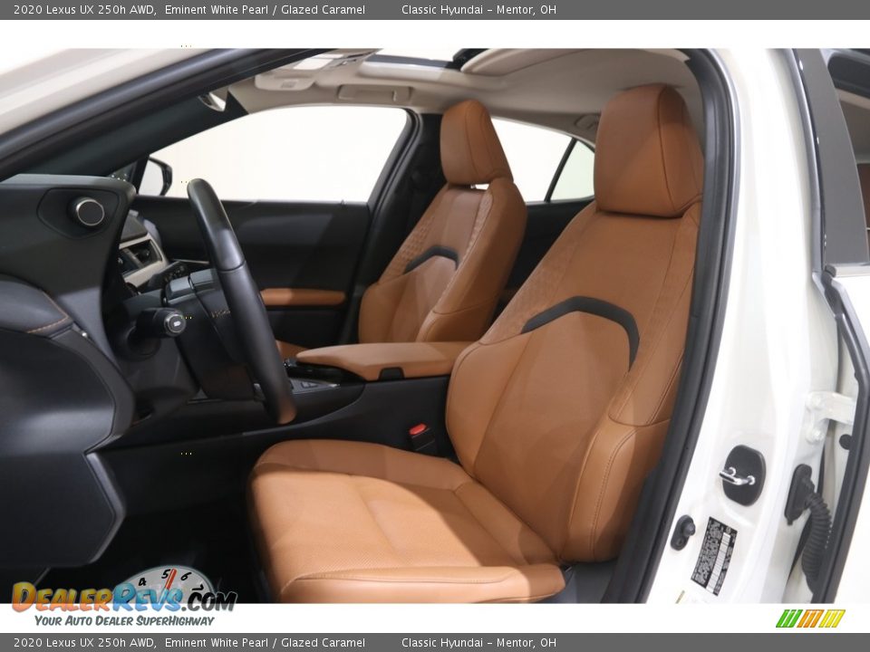 2020 Lexus UX 250h AWD Eminent White Pearl / Glazed Caramel Photo #5