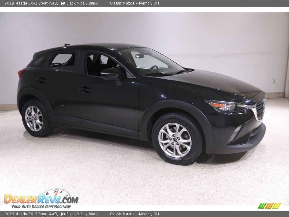 2019 Mazda CX-3 Sport AWD Jet Black Mica / Black Photo #1