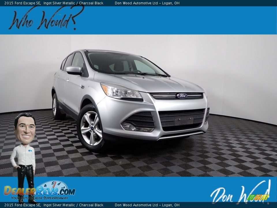 2015 Ford Escape SE Ingot Silver Metallic / Charcoal Black Photo #1